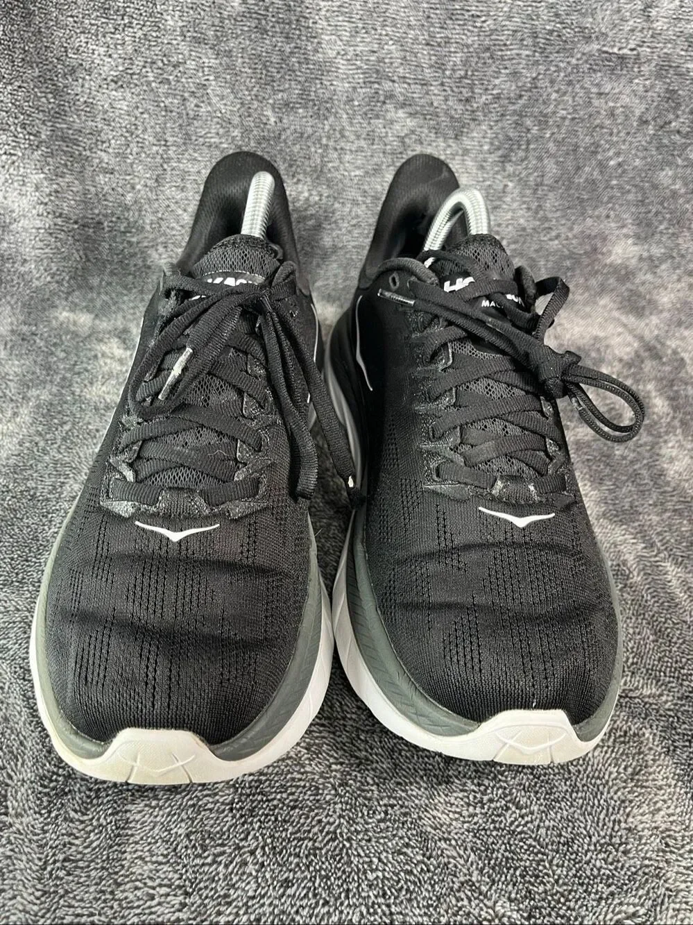 Hoka One One Mach 4 Black Dark Shadow Women's Size US 8.5 B 1113529 BDSD